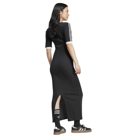 Adidas Γυναικείο φόρεμα Adicolor 3-Stripes Knit V-Neck Dress